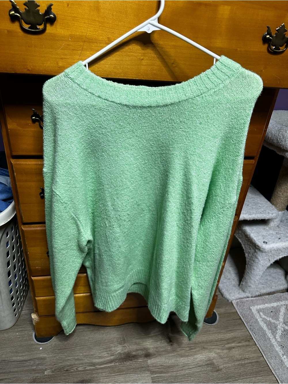 American Eagle Outfitters Mint Green Crewneck Sweater